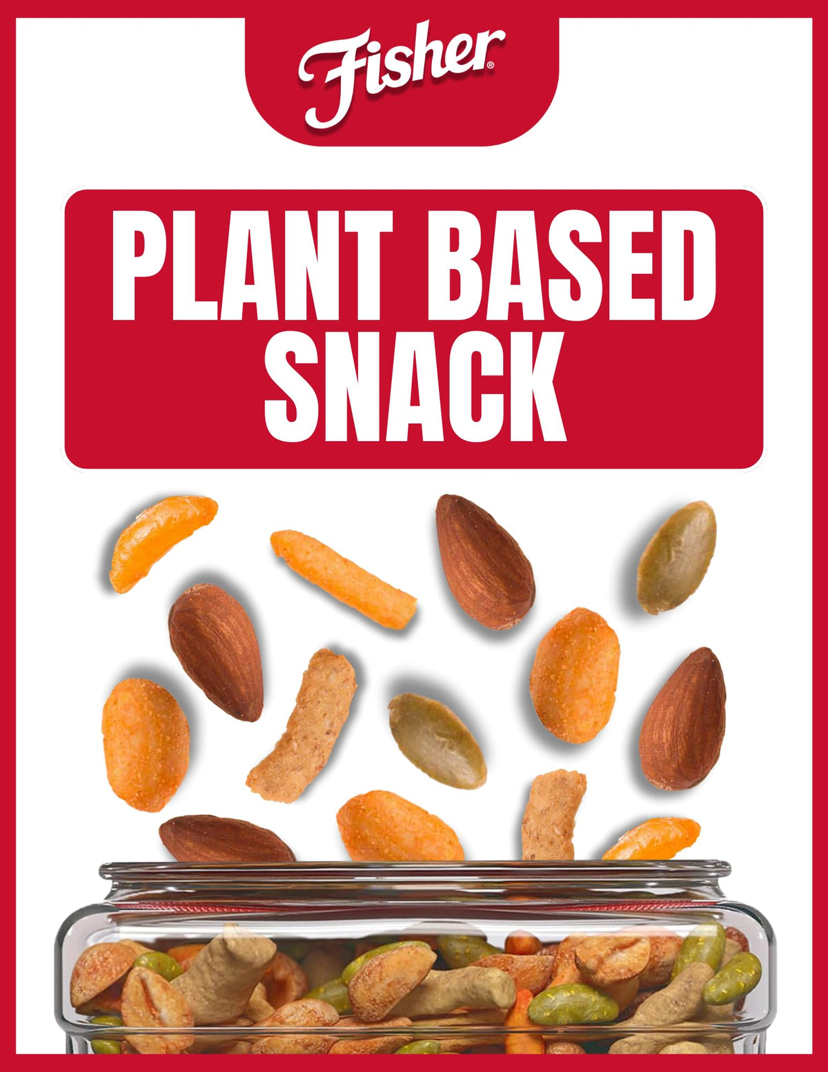Fisher Tex Mex Trail Mix close up of peanuts and almonds with spice