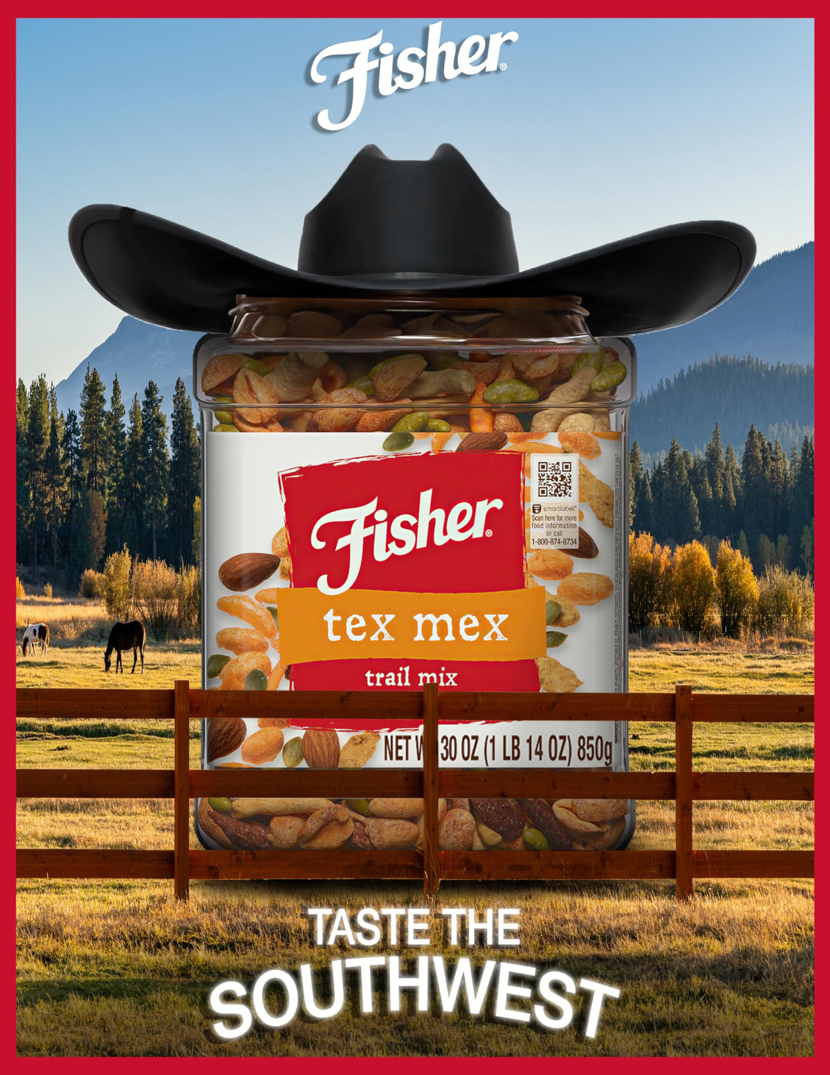 Fisher Tex Mex Trail Mix sesame sticks highlight texture and bite