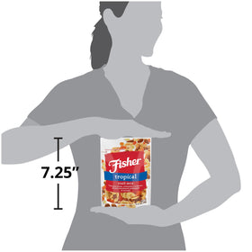 Fisher Snack Tropical Trail Mix fruit-nut blend—balanced mix for midday cravings