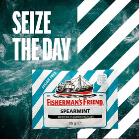 Travel-ready Fisherman's Friend lozenges, compact freshness on the go