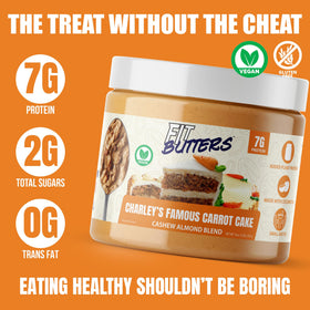 Spoonful on apple slices showcases a dessert-inspired vegan protein spread