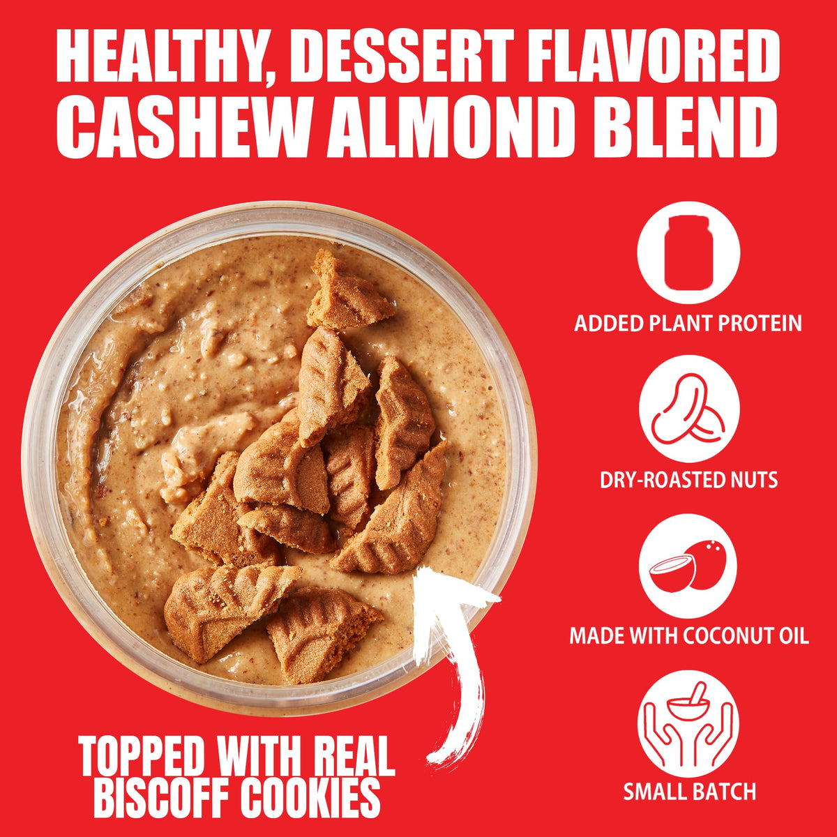 FIt Butters cashew almond butter, smooth dessert flavor for toast or bowls