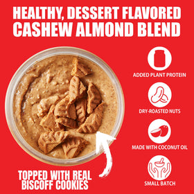 FIt Butters cashew almond butter, smooth dessert flavor for toast or bowls