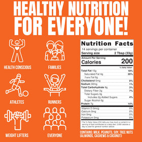 Fit Butters spread ingredients list includes coconut oil and nuts for a creamy, wholesome bite