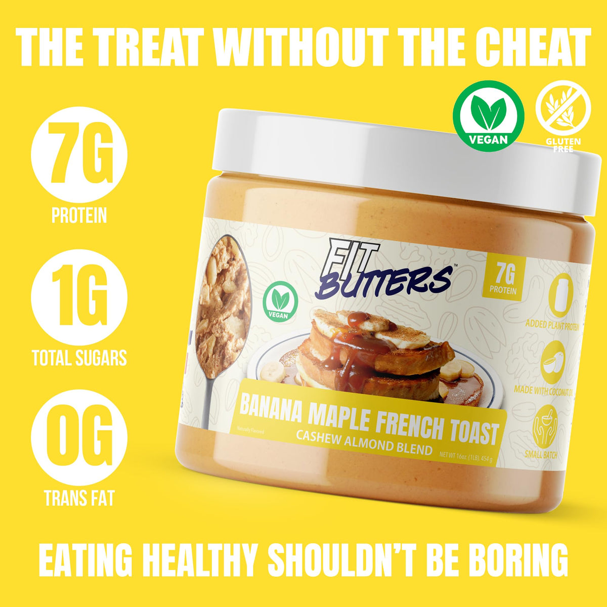 Coconut oil in Fit Butters adds smooth mouthfeel and healthy fats