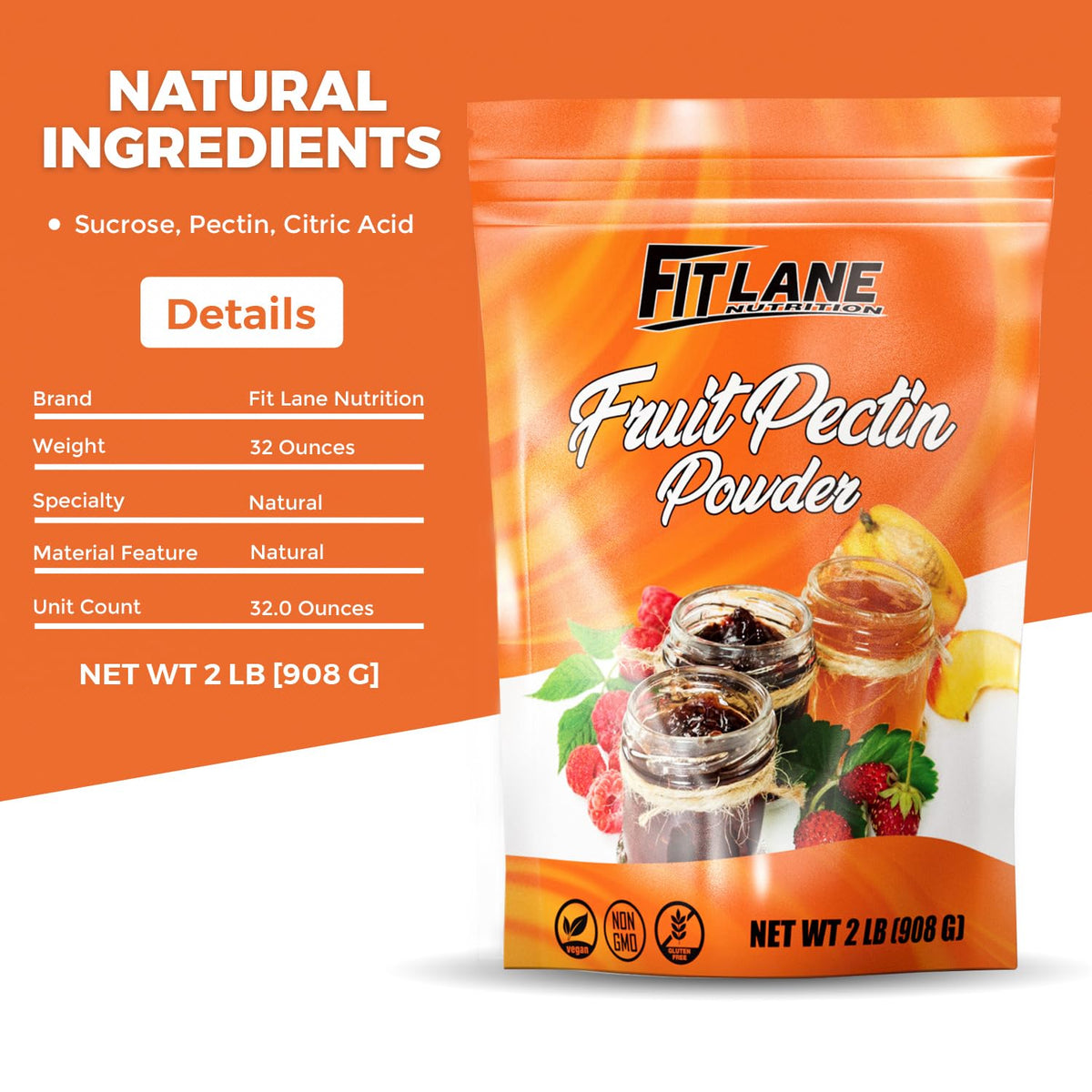 Apple pie filling use with Fit Lane Fruit Pectin Powder for smooth texture