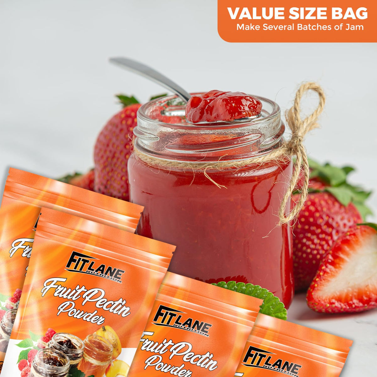 Scoop for Fit Lane Fruit Pectin Powder aids easy portioning