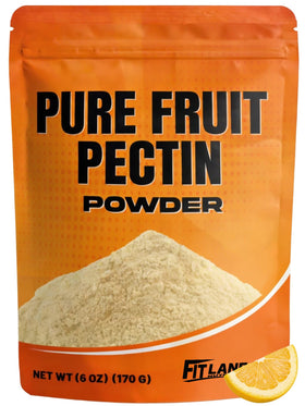 Fit Lane Nutrition No Sugar Pectin bottle pour enhances jams with clean sugar-free texture.