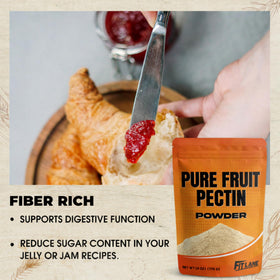 Fit Lane No Sugar Pectin measure scoop image conveys controlled sweetness and versatile use.