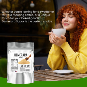 Fit Lane Demerara sugar tea stir highlights golden crystals enhancing tea flavor