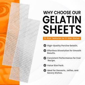 Fit Lane sheets used for desserts and jellies with professional results.