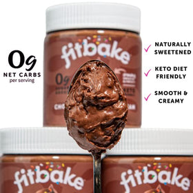 Close-up of FitBake frosting texture reveals creamy richness and smoothness