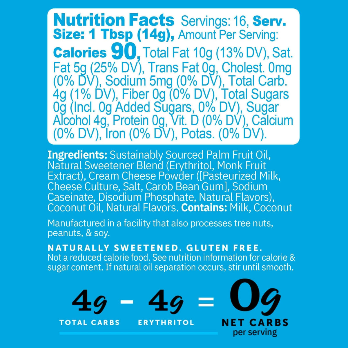 Spread FitBake frosting on keto cake for a creamy finish.