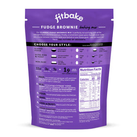 FitBake Keto Fudge Brownie Mix ingredients close‑up highlighting almond flour texture