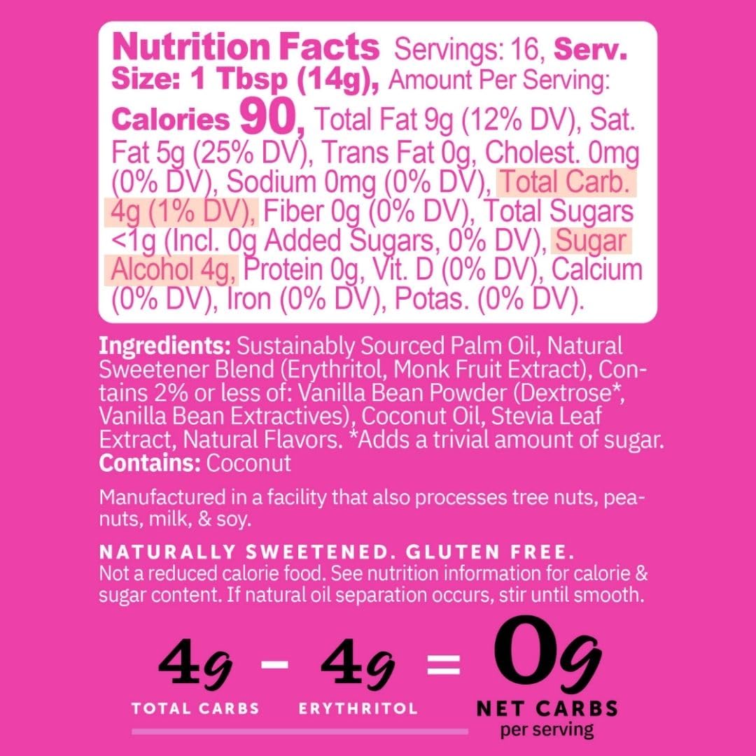 Spread on cake with FitBake vanilla frosting for a creamy low-carb topping