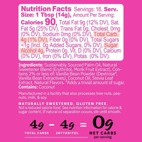 Spread on cake with FitBake vanilla frosting for a creamy low-carb topping