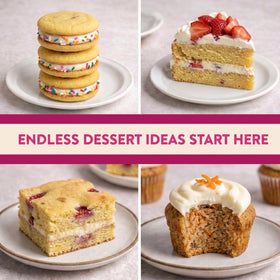 FitBake yellow cake mix with frosting illustrating easy prep and crowd-pleasing flavor.