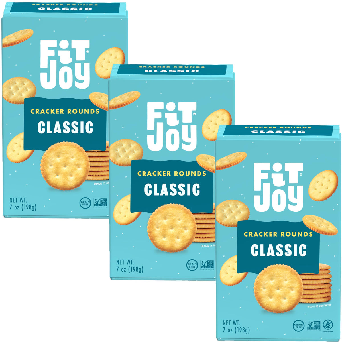 FitJoy Classic Salt grain-free crackers on serving tray for easy entertaining