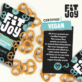 FitJoy Everything Bagel Pretzels kid snack pack ideal for lunchboxes.