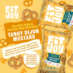 FitJoy pretzels ingredients chickpea and cassava flours offer grain-free crunch.