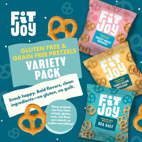 FitJoy sea salt pretzel twists for classic crunch and sharing