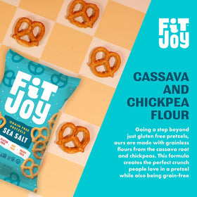 FitJoy Sea Salt Pretzels ready-to-serve party snack with classic flavor twist.