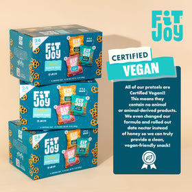 FitJoy vegan non-GMO pretzels with clean ingredient crunch