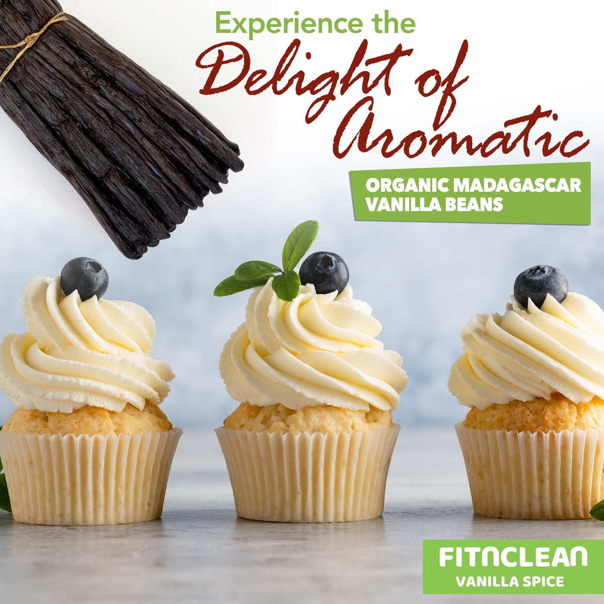 FITNCLEAN Bourbon vanilla profile adds deep aromatic notes.