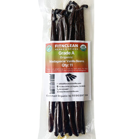 FITNCLEAN Madagascar vanilla beans Grade A long pods, ideal for premium baking.