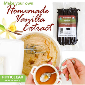 FITNCLEAN vanilla beans versatile for baking, desserts, and beverages.