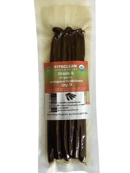 FITNCLEAN vanilla beans suitable for making extract and flavoring recipes.