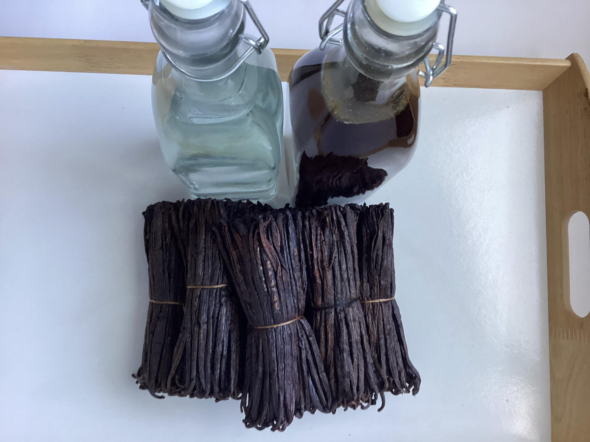 Fitnclean Madagascar vanilla bean inside view for quality check.