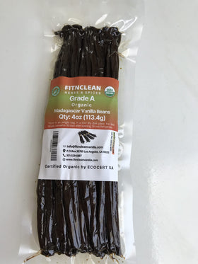 FITNCLEAN vanilla pods show dark brown color and glossy sheen.