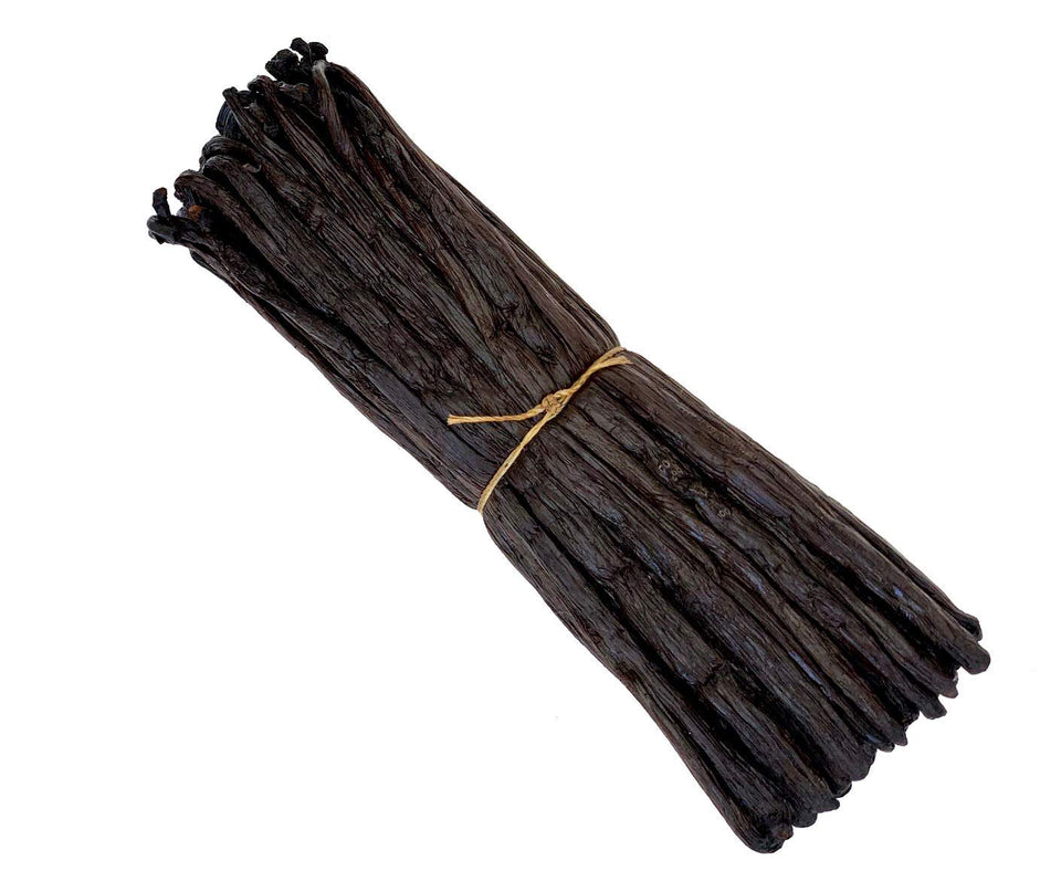 FITNCLEAN vanilla beans Grade A close-up with oil-rich seeds for premium extract.