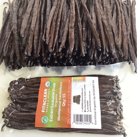 FITNCLEAN vanilla beans in storage jar to stay fresh longer