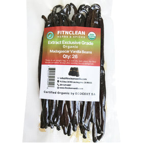 FITNCLEAN vanilla pods 4-5.5 inch bourbon-grade, dry and aromatic for homemade extract.
