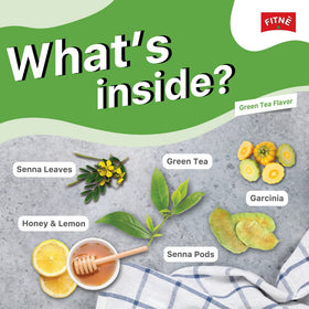 Honey lemon flavor note on FITNE tea offering refreshing zero-calorie taste.