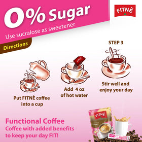 FITNÈ sugar-free formula uses sucralose for a light taste.