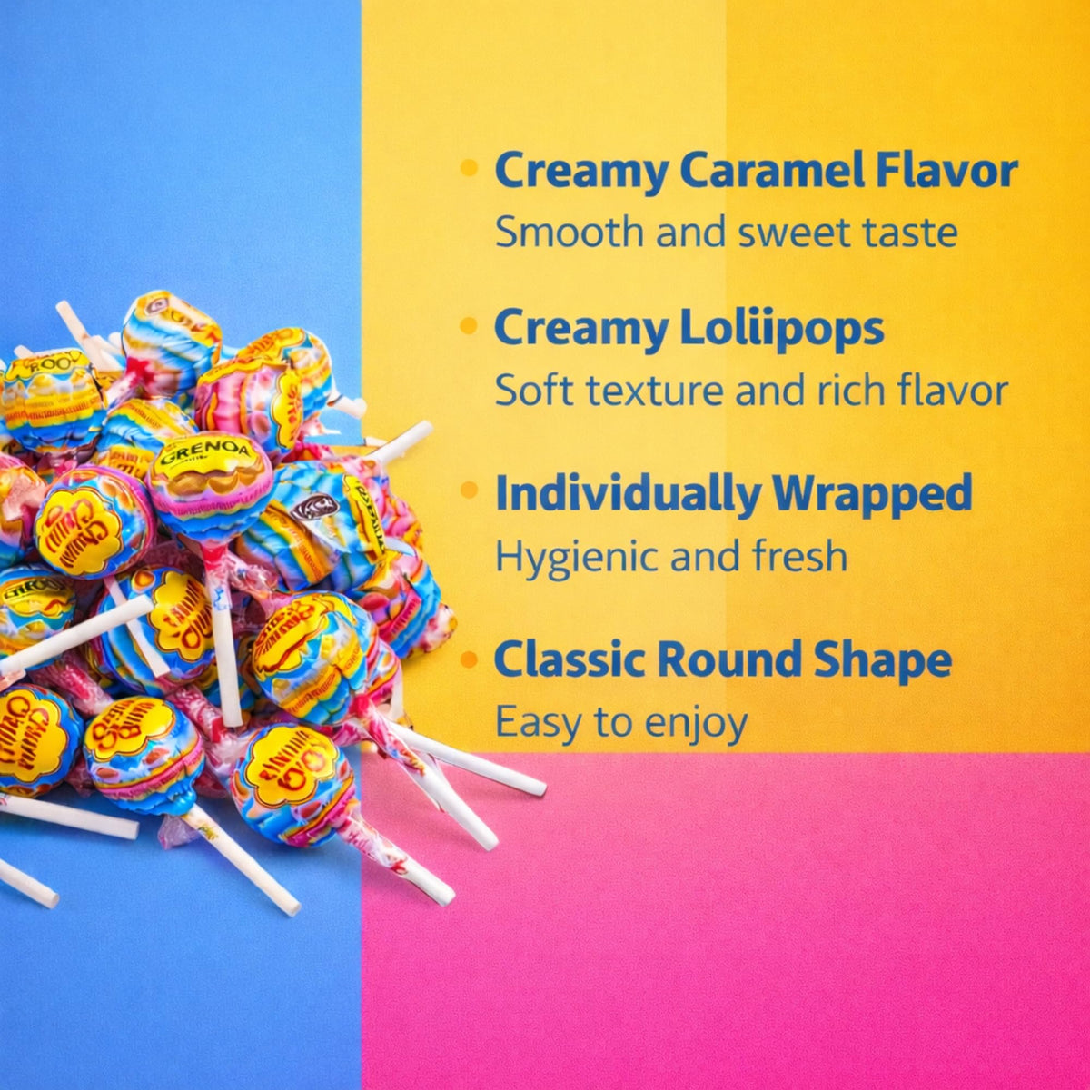 Five Brothers Chocolate Vanilla lollipops — classic duo with smooth, indulgent notes.