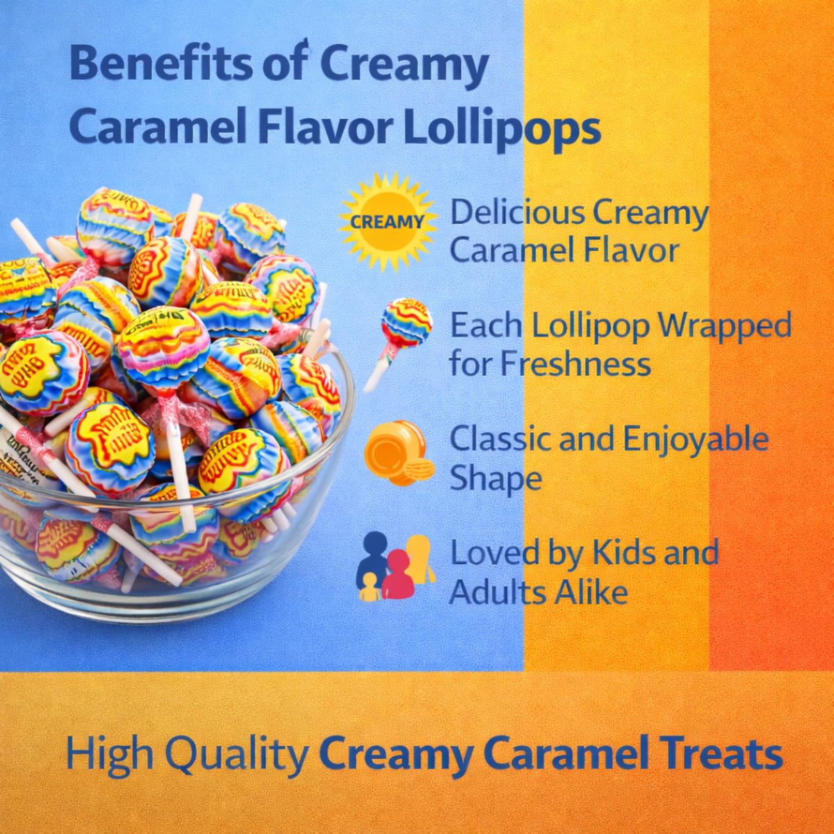Five Brothers Mango Yogurt lollipops — tropical creaminess for a refreshing treat.