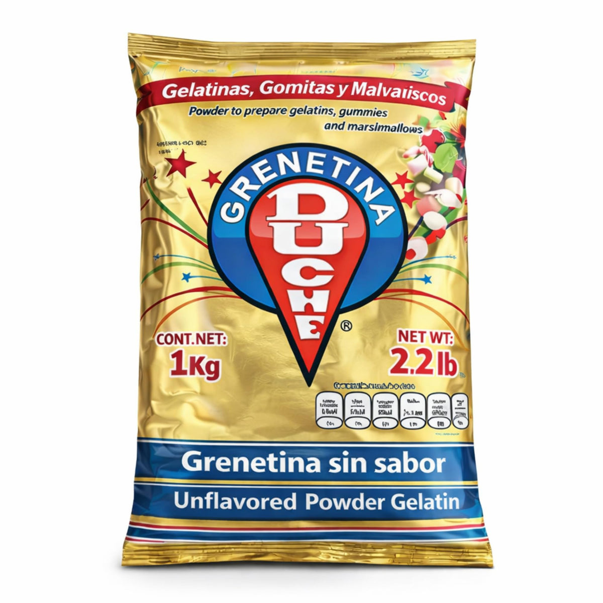 Five Brothers Gelatin Powder bottle pour demonstrates smooth hydration for pristine gels.
