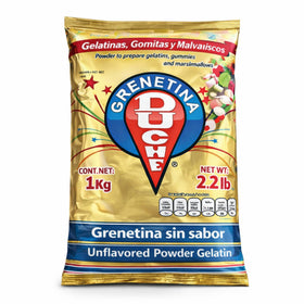 Five Brothers Gelatin Powder bottle pour demonstrates smooth hydration for pristine gels.