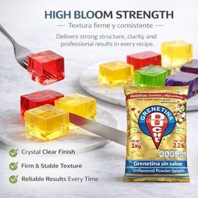 Five Brothers Gelatin Powder cream stabilization supports airy mousses and whipped creams.