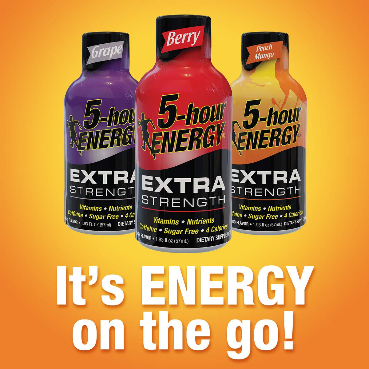5-hour ENERGY Extra Strength Cherry cherry-flavor-visual conveys vibrant taste.