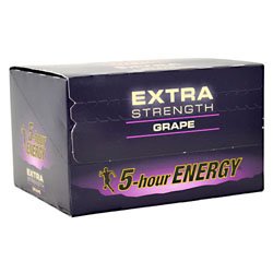 Five-Hour Energy Extra Strength grape bottle for sustained daytime energy