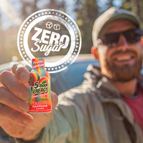 Gym bag ready: Fruity Rainbow shot for pre-workout energy.