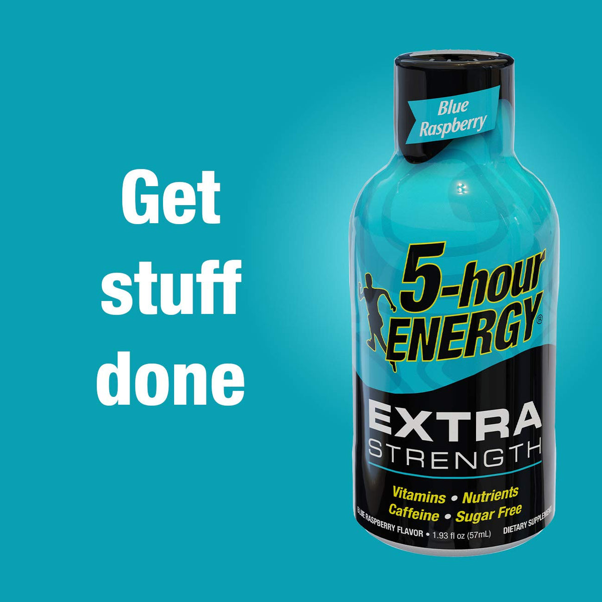 Five-hour Energy Watermelon Shot on a desk, suggesting daytime energy support.