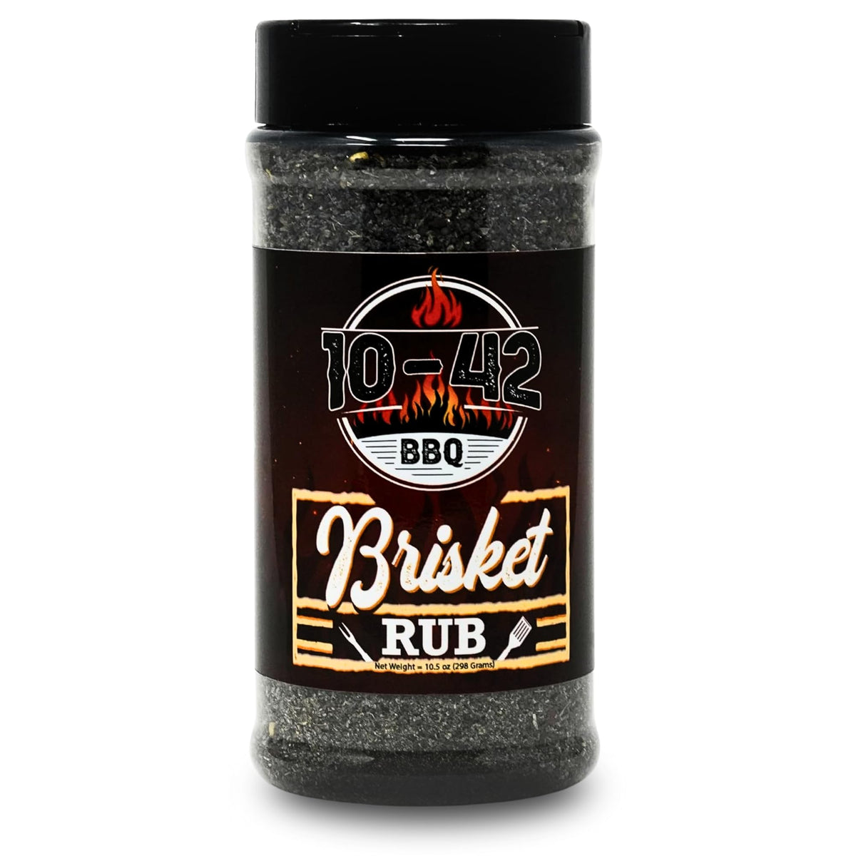 Five Star Seasonings brisket rub bottle front with zero MSG and all-natural ingredients.