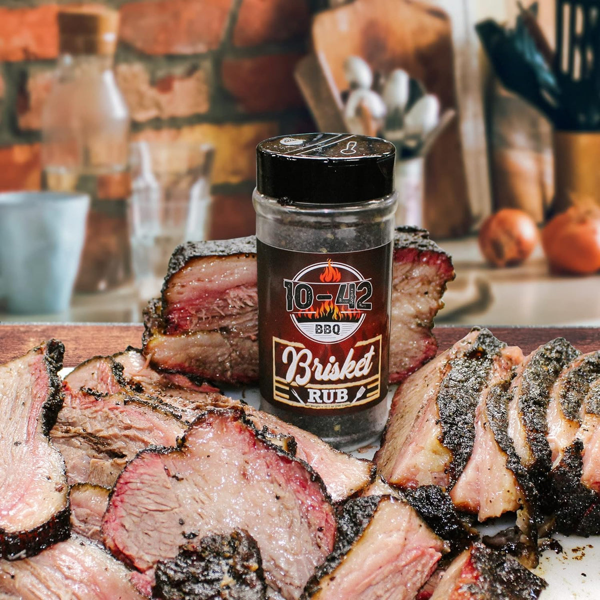 Five Star Seasonings brisket rub pour-top ideal for quick, even seasoning.