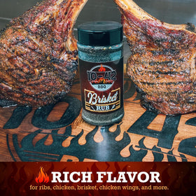 Five Star Seasonings brisket rub texture close-up reveals coarse spices.